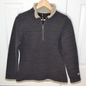 NWOT Kuhl Fur-Lined Quarter Zip Sweater Fleece